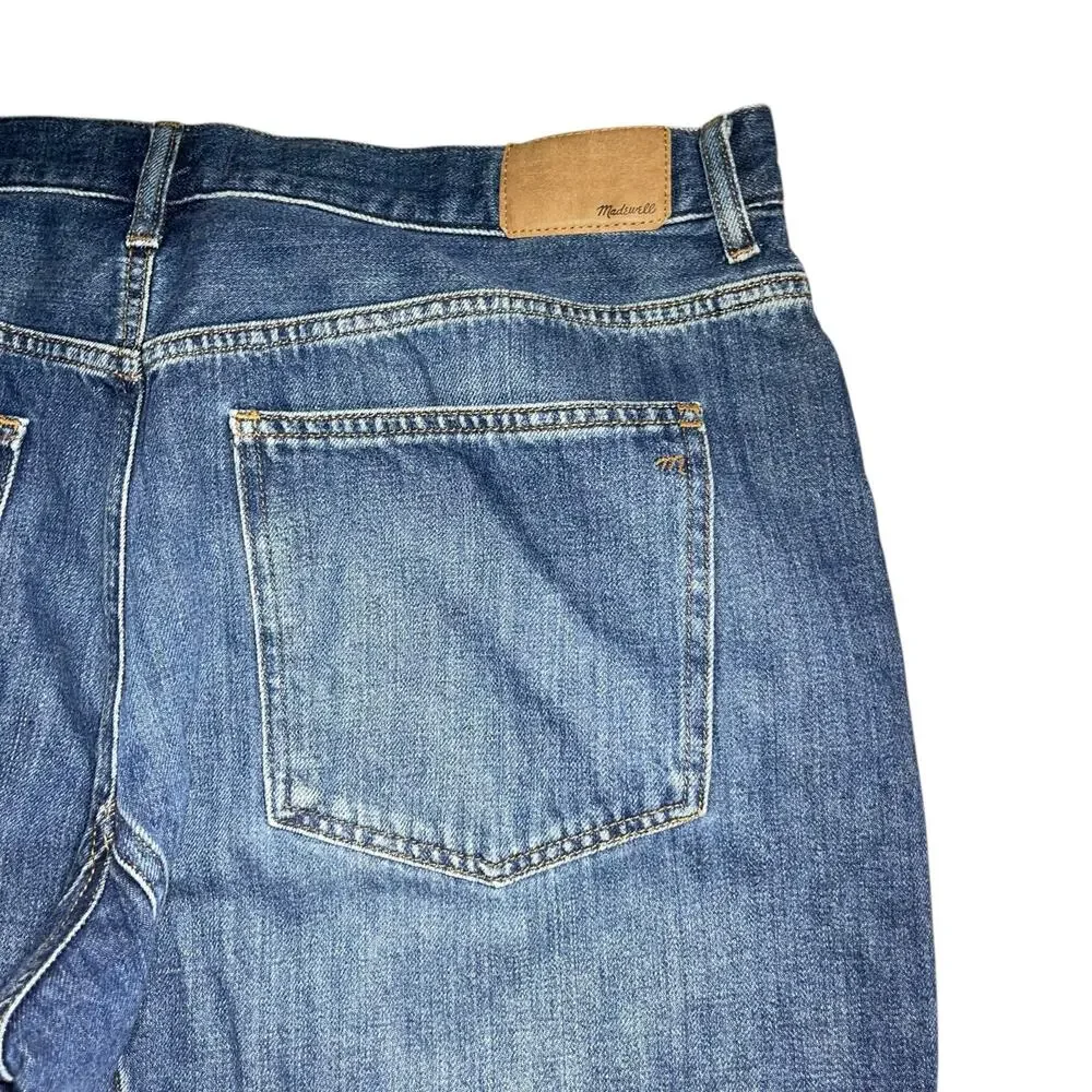 Madewell Medium Wash High-Rise Cropped Wide-Leg Jeans - Picture 8 of 11